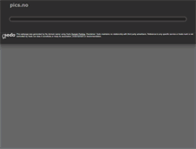 Tablet Screenshot of pics.no